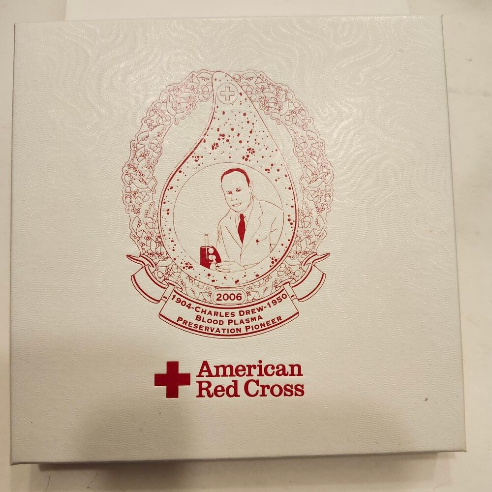 American Red Cross 2006 Charles Drew Blood Plasma Pioneer Commemorative Ornament